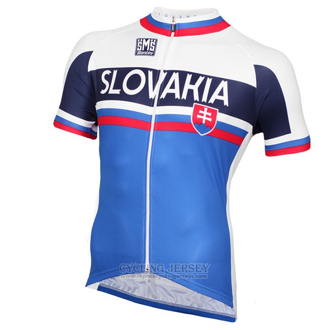 2018 Cycling Jersey Russia Blue White Short Sleeve and Bib Short